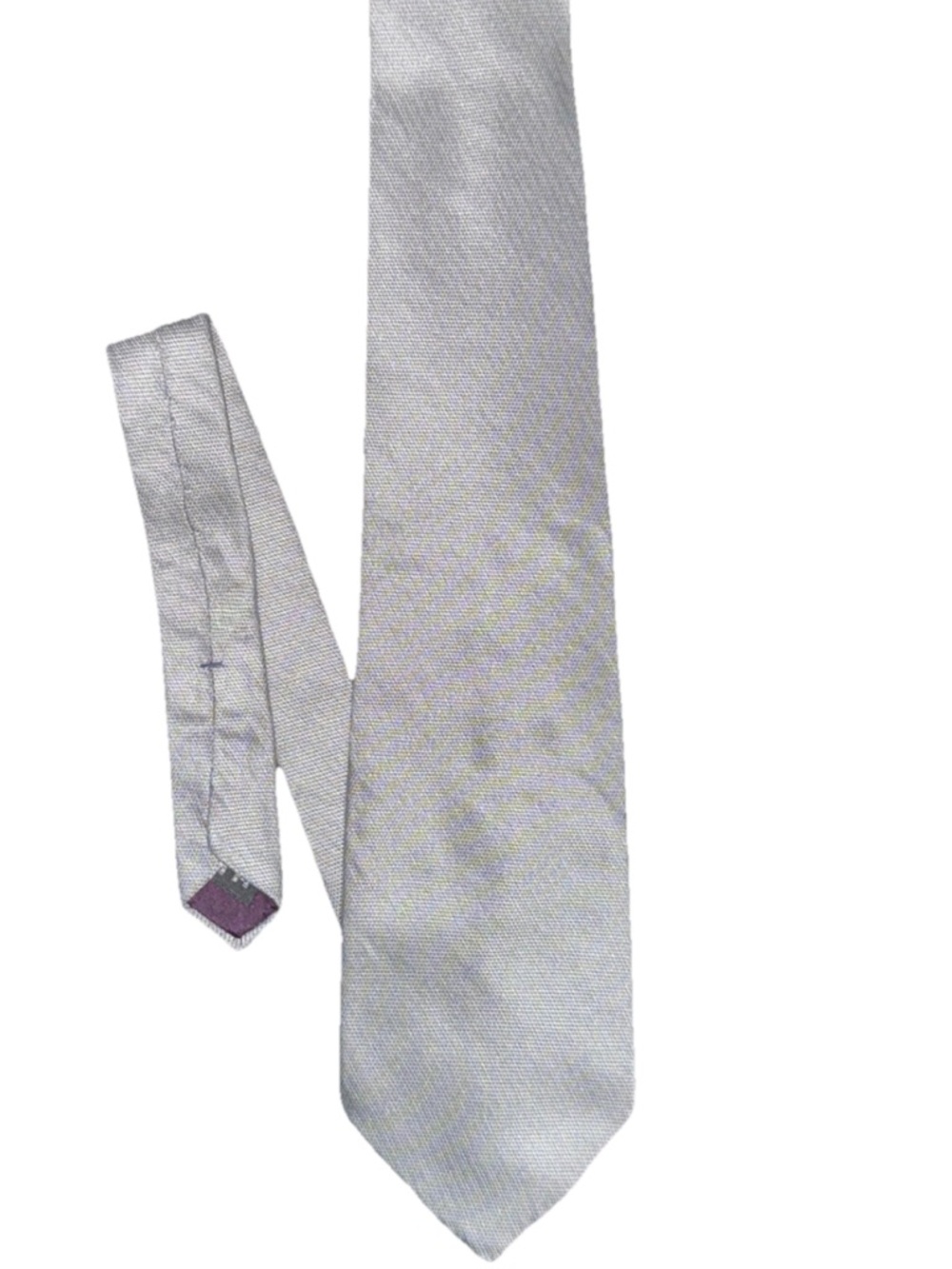Gianfranco Ruffini Italy Men’s Neck Tie 100% Silk Gray with hint of Maroon